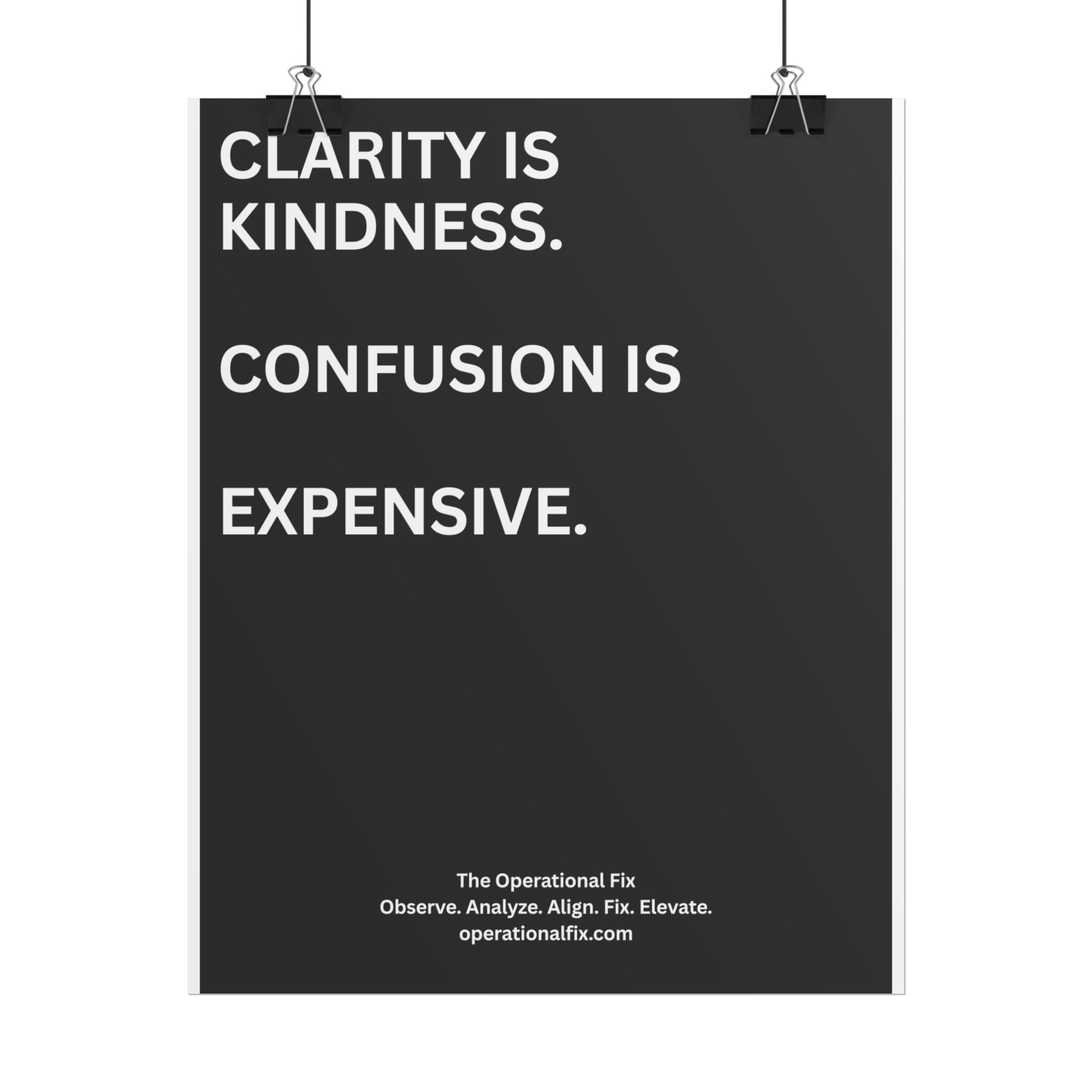 Statement Series No. 002 – Clarity Is Kindness™