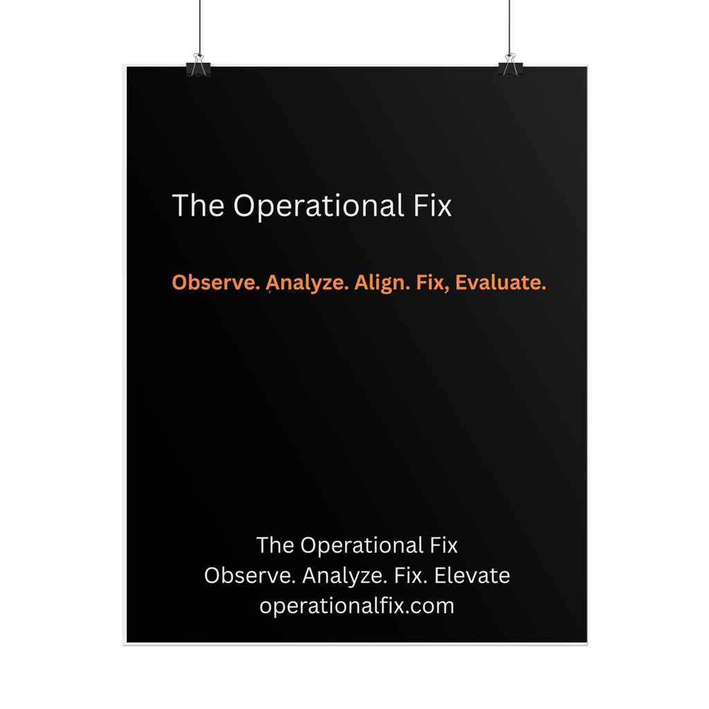 Statement Series No. 013 – The Operational Fix™