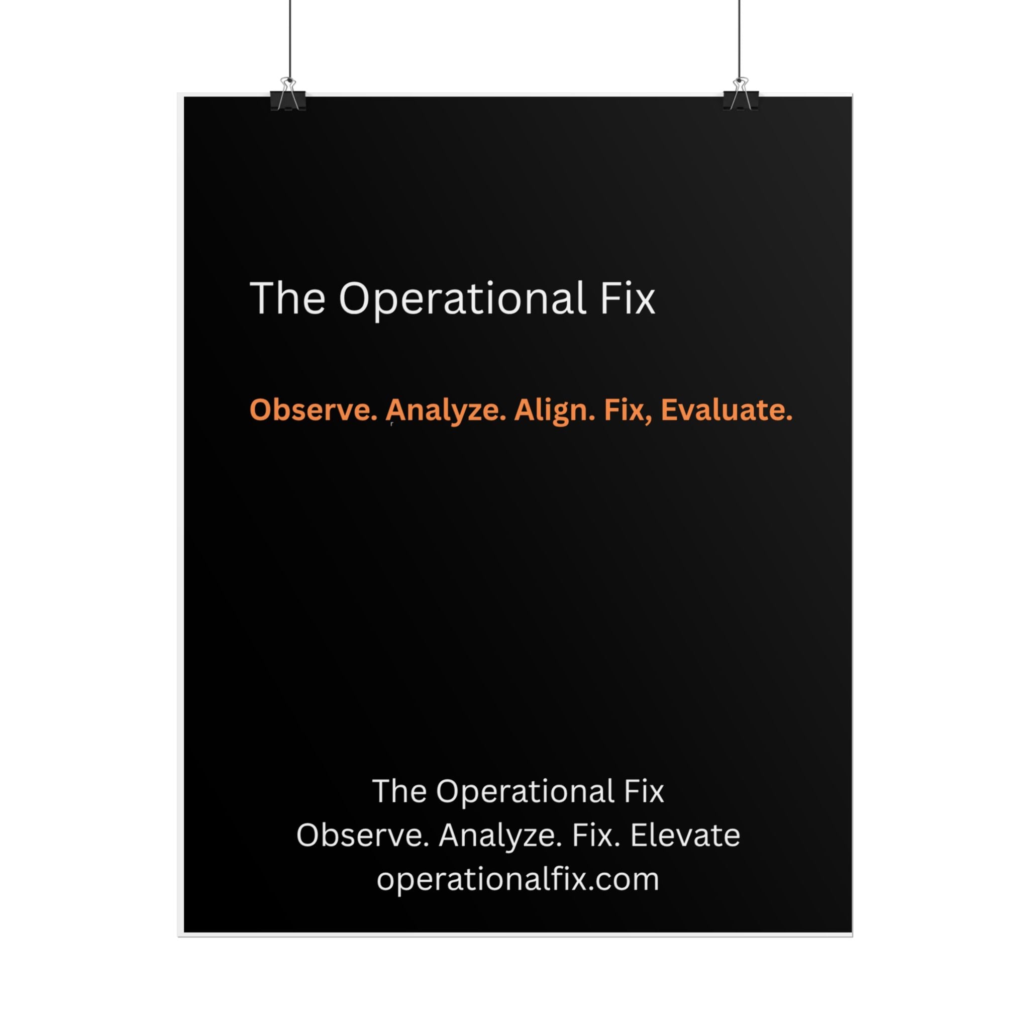 Statement Series No. 013 – The Operational Fix™