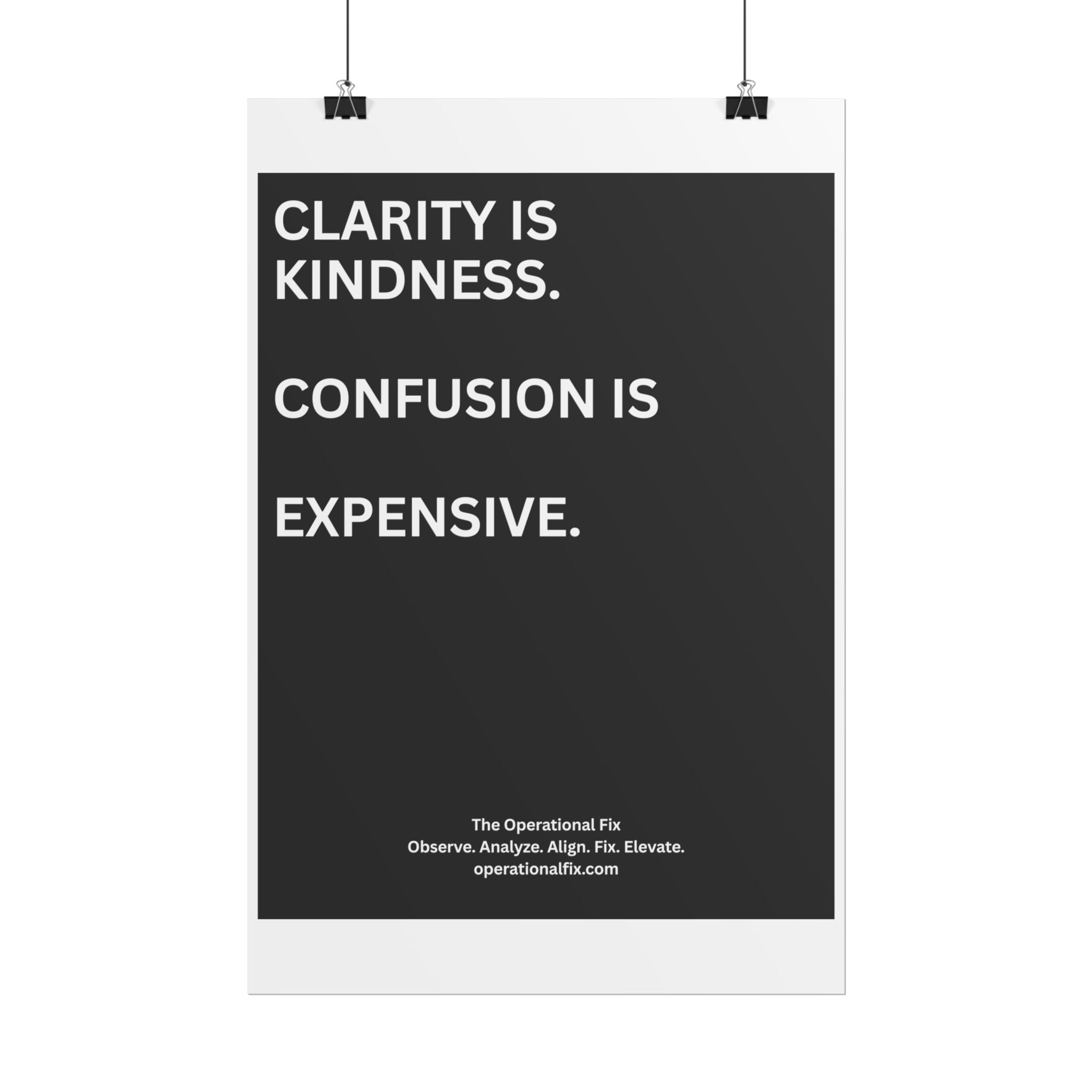 Statement Series No. 002 – Clarity Is Kindness™