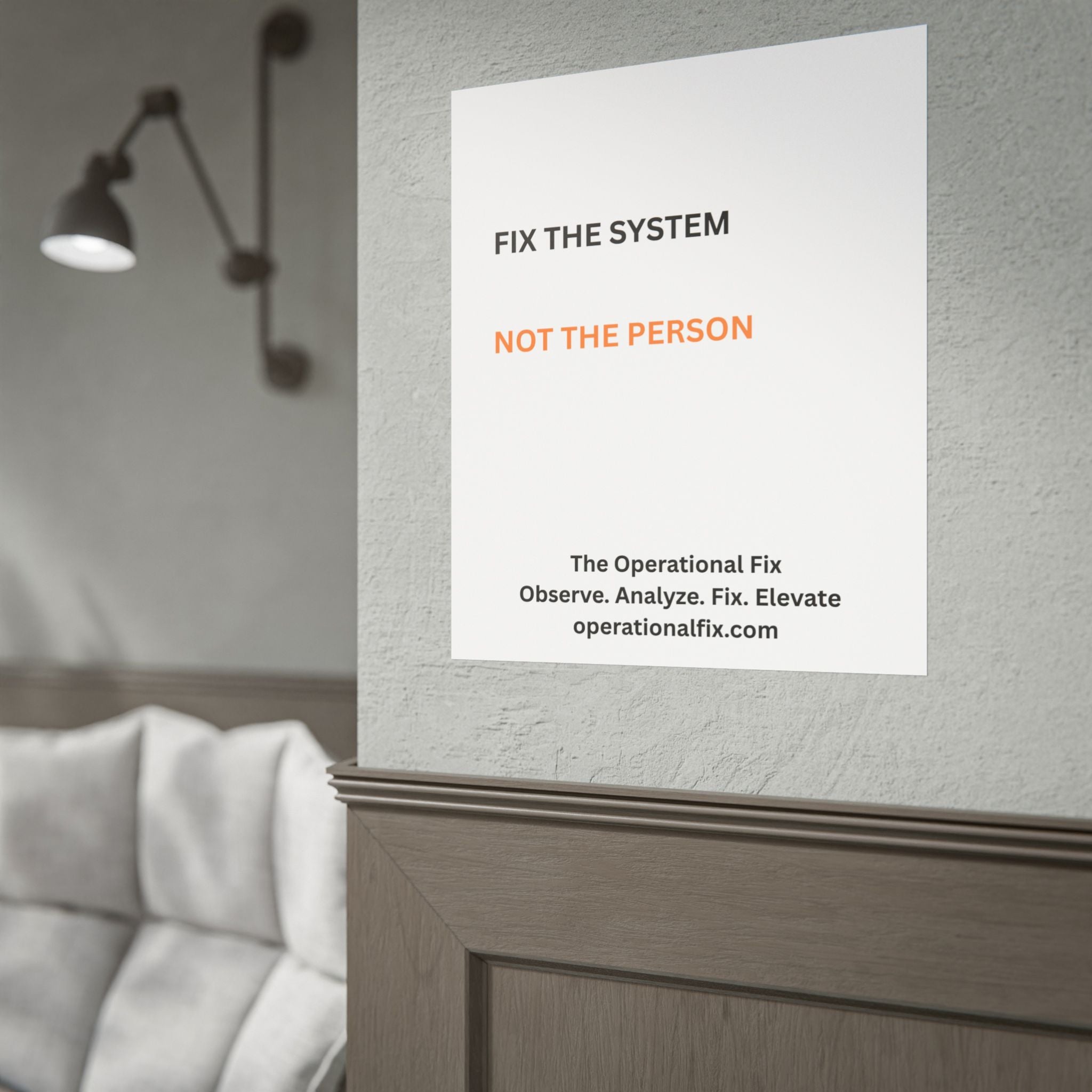 Statement Series No. 006 – Fix the System™ (White)