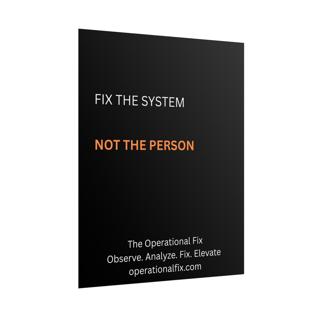 Statement Series No. 003 – Fix the System™