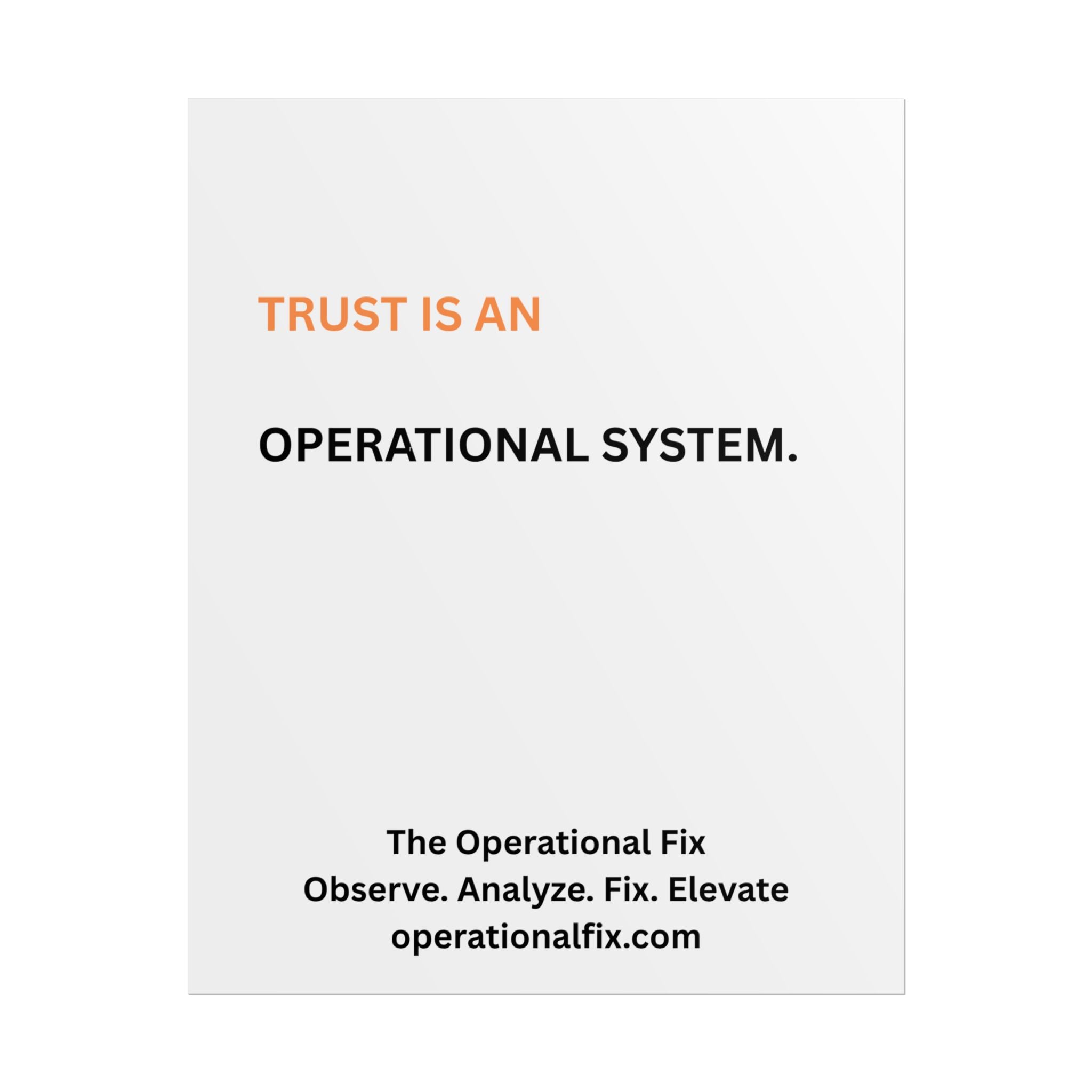 Statement Series No. 008 – Trust Is an Operational System™ (Midnight)