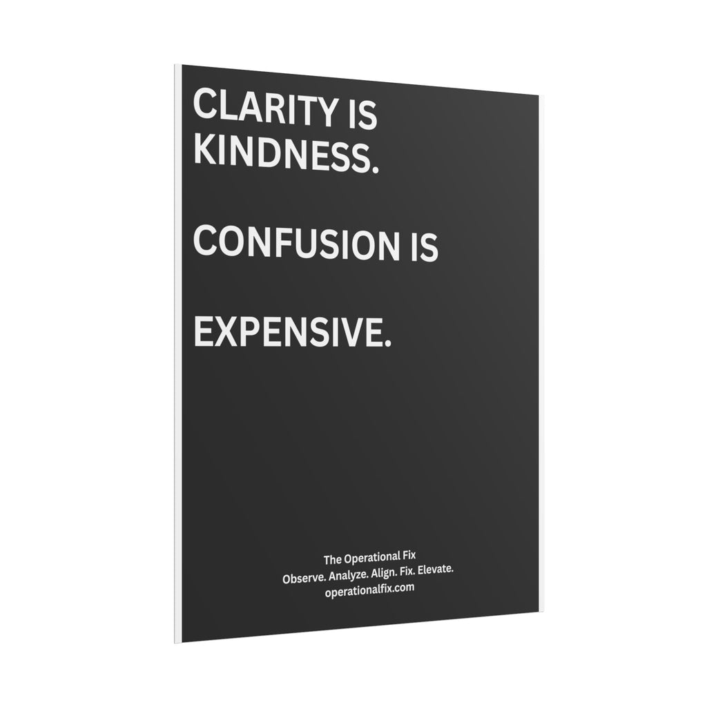 Statement Series No. 002 – Clarity Is Kindness™