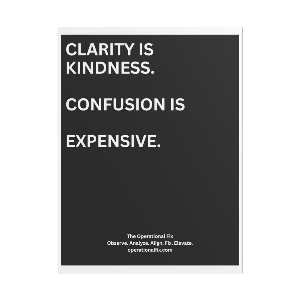 Statement Series No. 002 – Clarity Is Kindness™