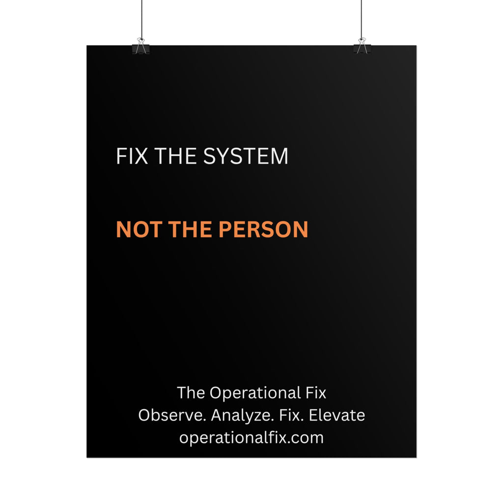 Statement Series No. 003 – Fix the System™