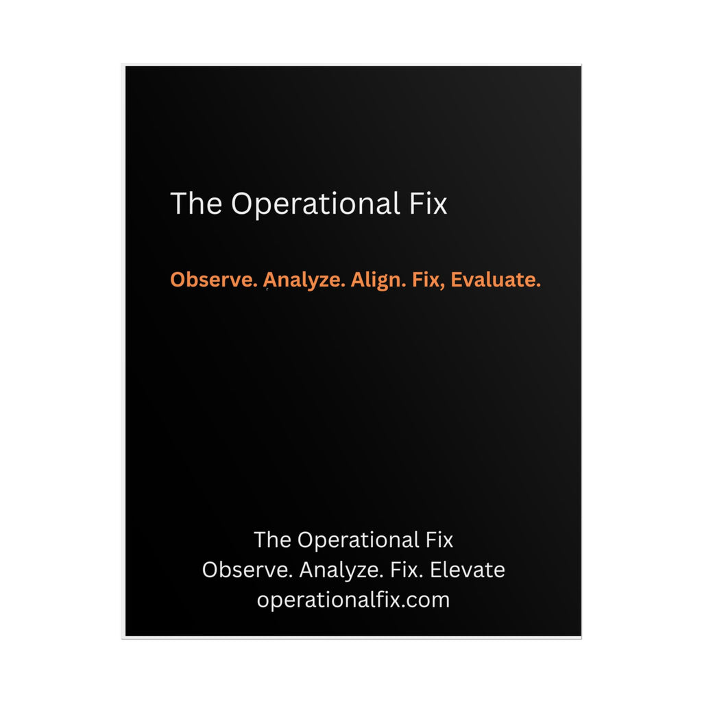 Statement Series No. 013 – The Operational Fix™