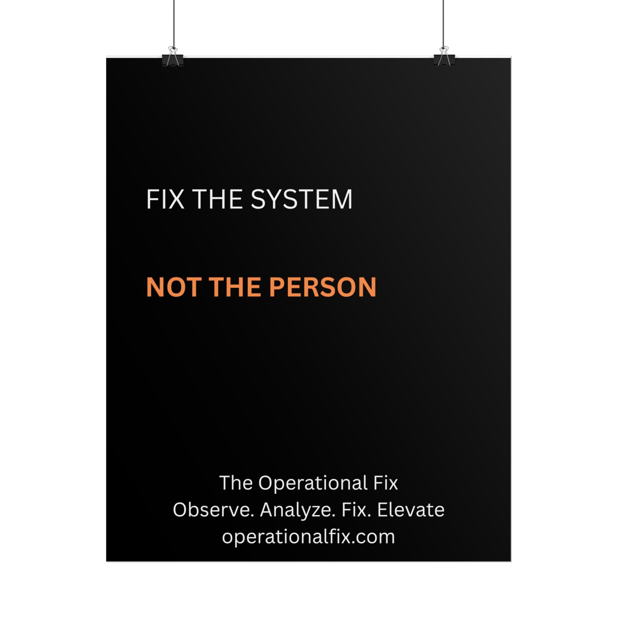 Statement Series No. 005 – Fix the System™ (Midnight)