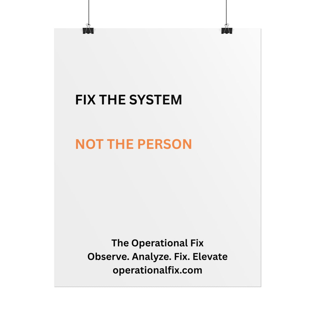 Statement Series No. 006 – Fix the System™ (White)
